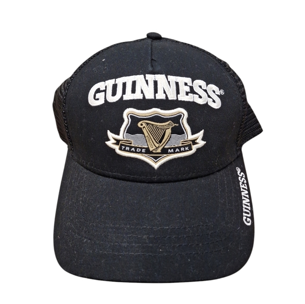 Guinness Black SnapbackTrucker Hat Baseball Cap